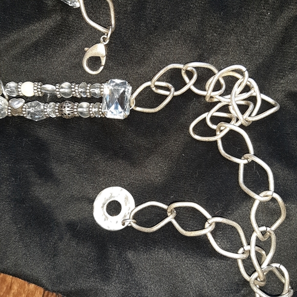 Belt~Vintage Gemstone & Silver Metal c - Picture 5 of 10